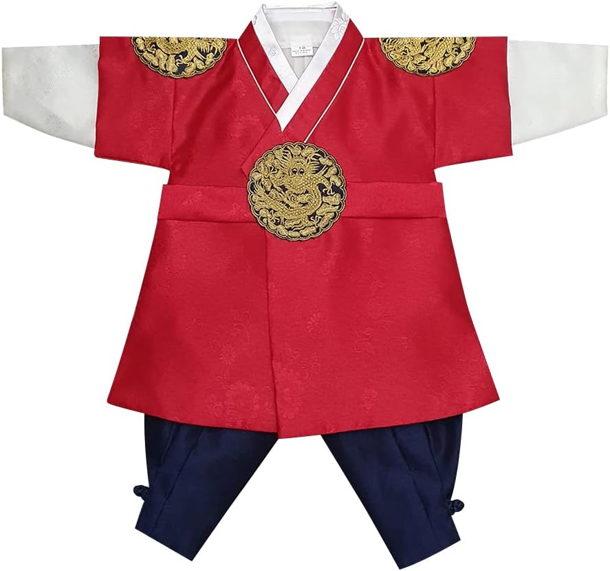 Korean Boy Gold Embroidery Hanbok