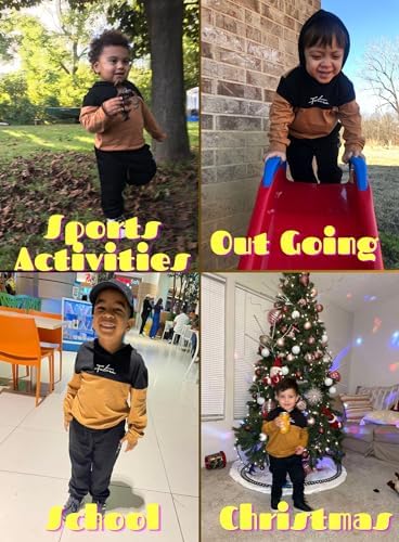 BOMDEALS Christmas Toddler Boys Sweatsuit Set