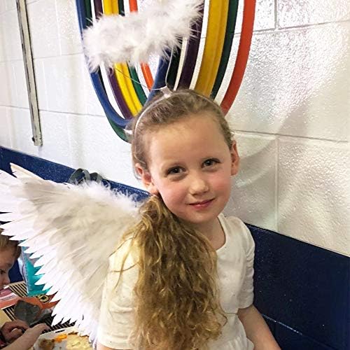 Angel Costume Wings Halo White Costume for Girls and Boys