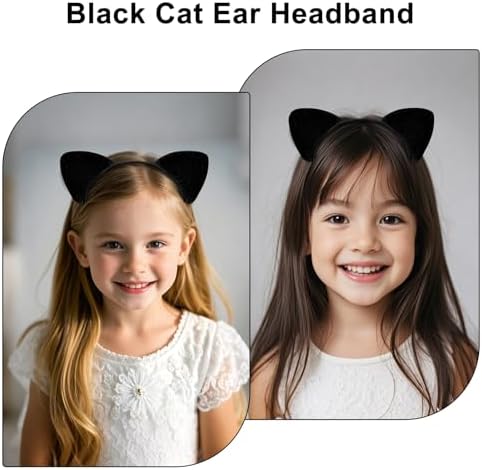2-Piece Cat Ears Headband for Kids Girls