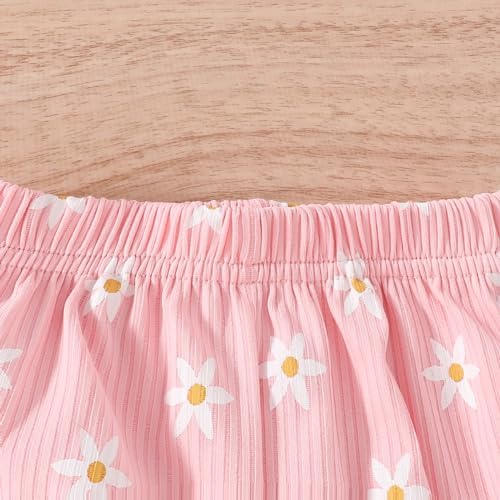 AMIMOJY Baby Girls Summer Dress Set 2Pcs