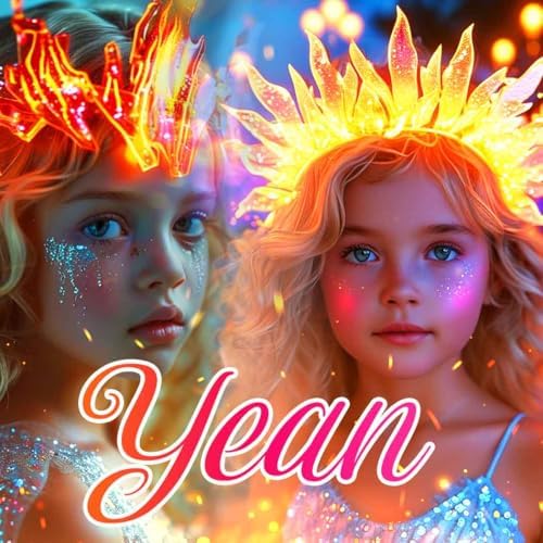 Yean Gold Flame Light-Up Fire Headband for Women Party Cosplay