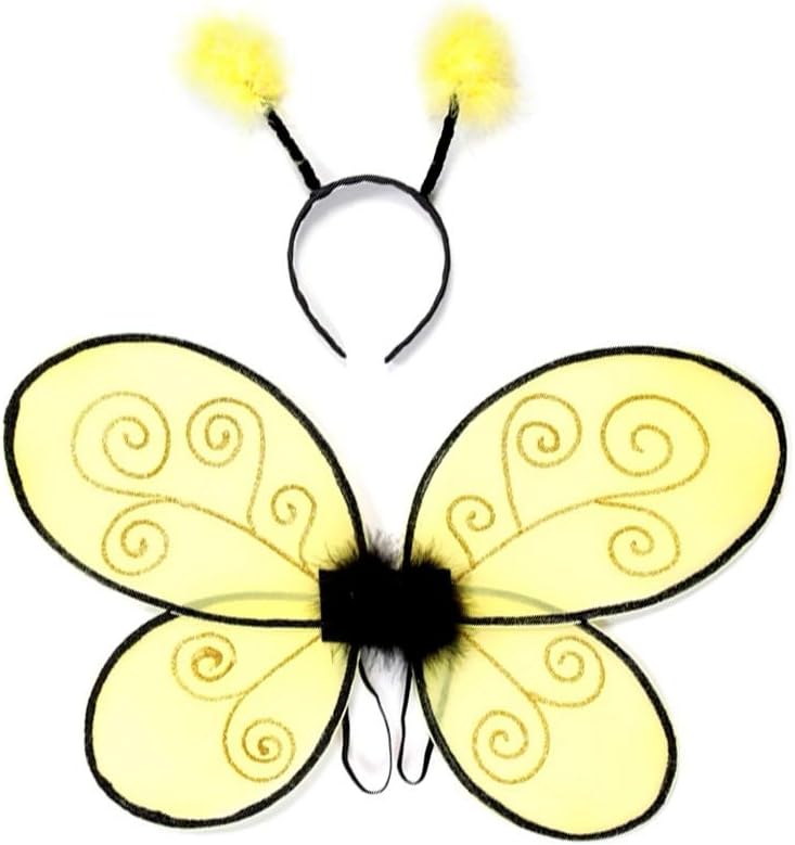 Dress-Up Accessory - Bumble Bee Wings YellowBlack One Size