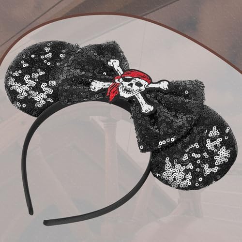 Pirate Mouse Ears Headband Halloween Party Accessories for Girls