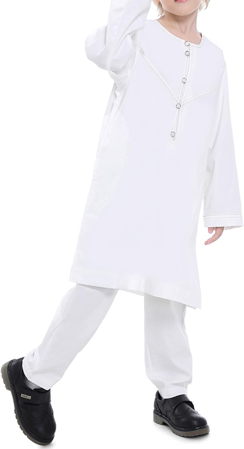 Perfect Fit Muslim Islamic Robe and Pants forKids Boys