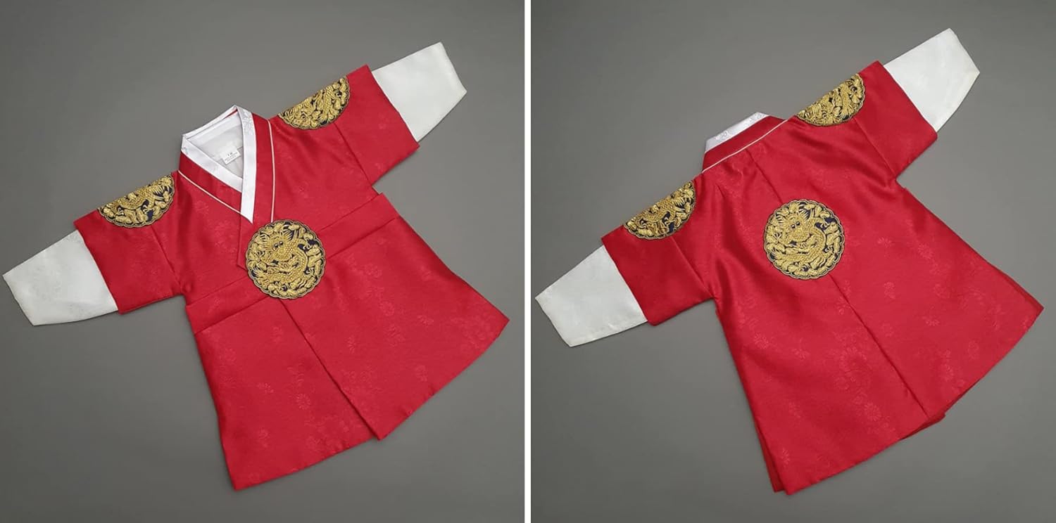Korean Boy Gold Embroidery Hanbok