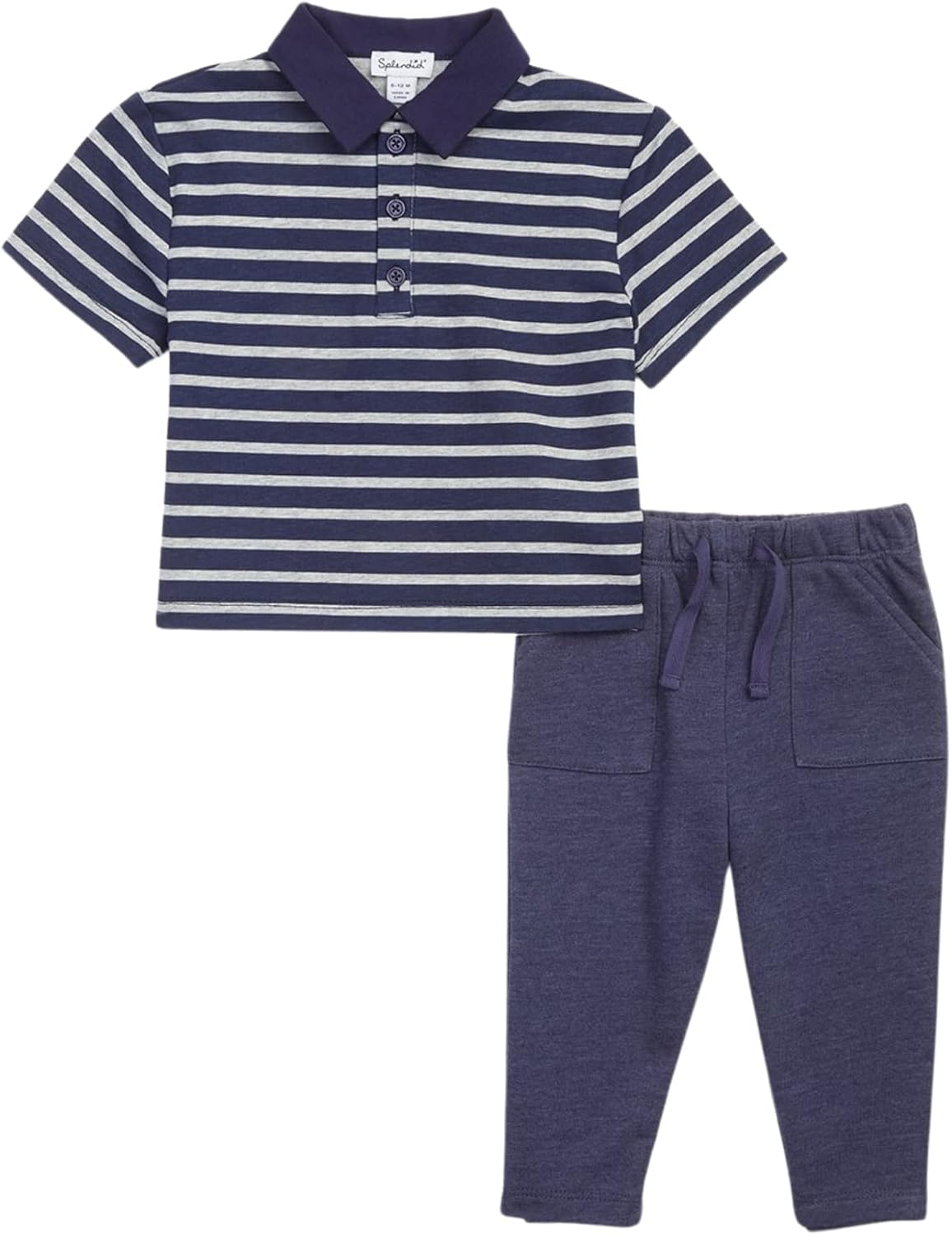 Splendid Boys Blue Ink Stripe Shirt Sleeve Set