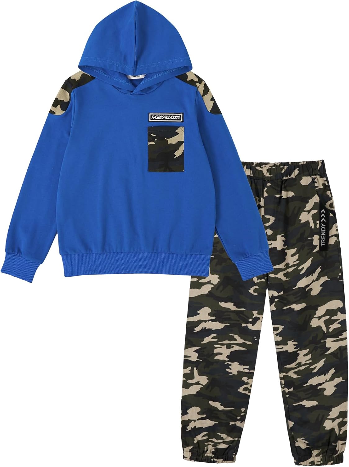 LOLANTA Camo Two-Piece Clothing Set for Boys