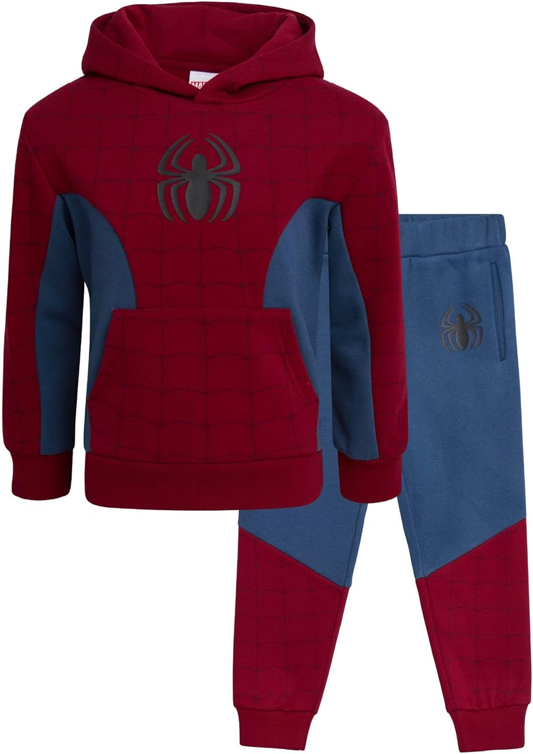 Marvel Boys 2-Piece Fleece Sweatsuit Set - Captain America Spider-Man