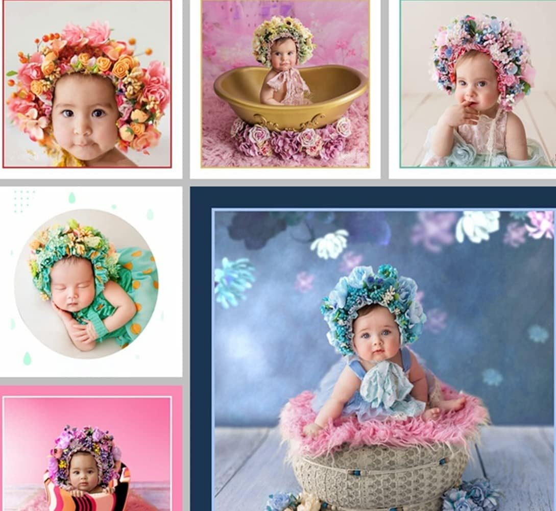 Coberllus Newborn Photography - Window Hearts Bonnet for Baby Boys Girls