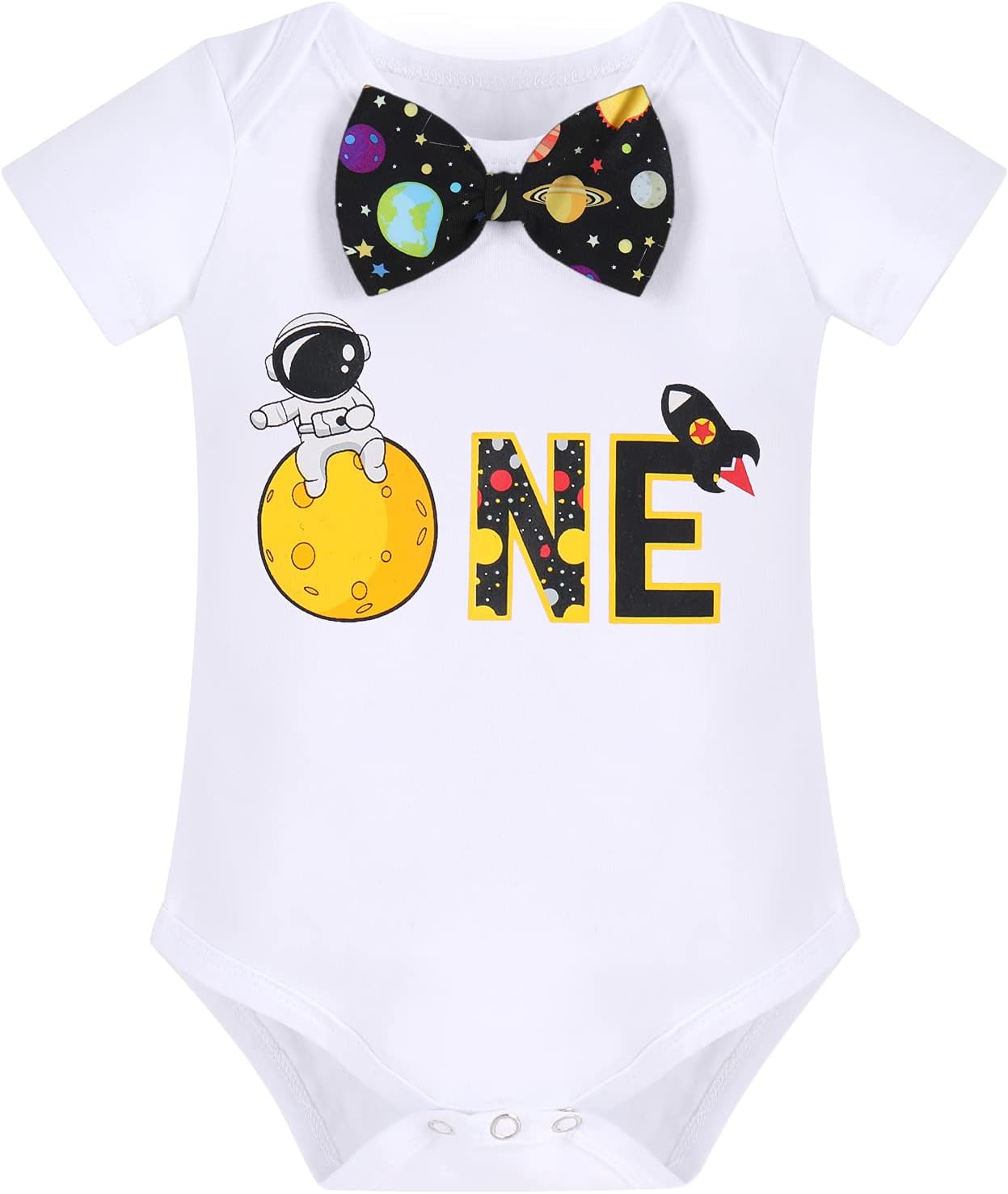 Spacesuit for Baby Boys First Birthday Party Outfit with Cake Smash
