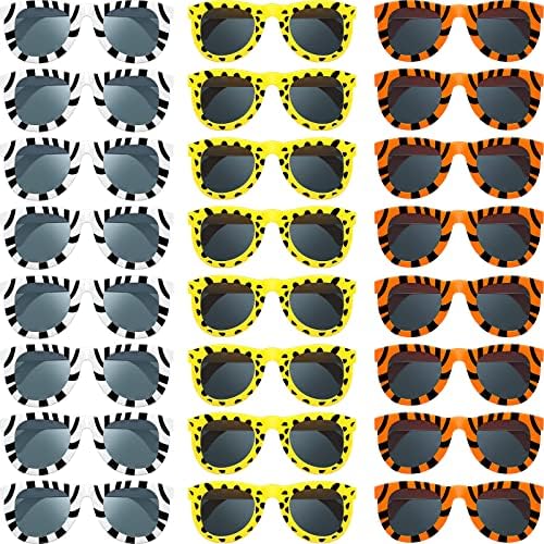 Flutesan 24 Pack Animal Print Sunglasses for Kids