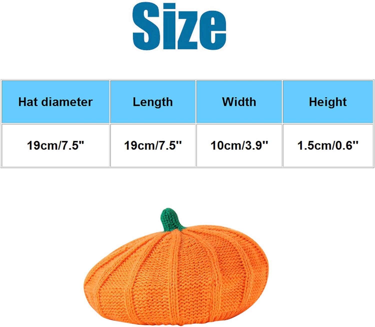 Halloween Pumpkin Hat for Women and Men