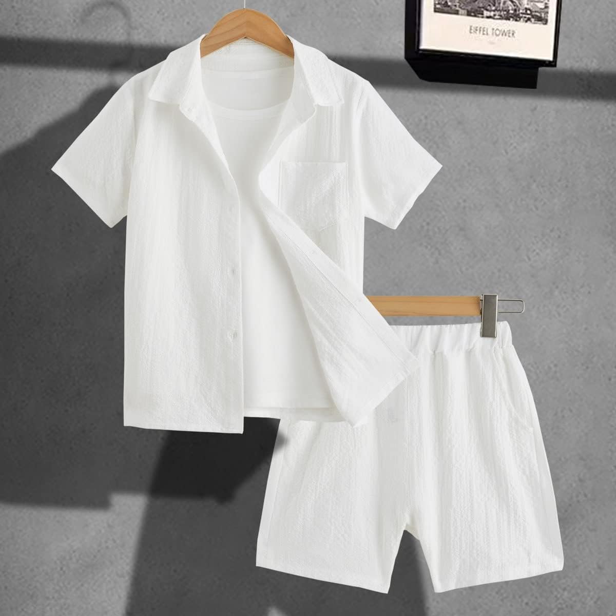 Verdusa Secure Waistband Casual Outfit with Breathable Fabric for Boys