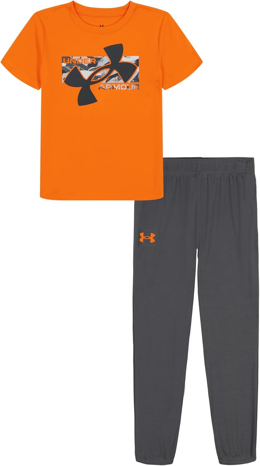 Under Armour Boys Quick-Dry Tee and Jogger Set