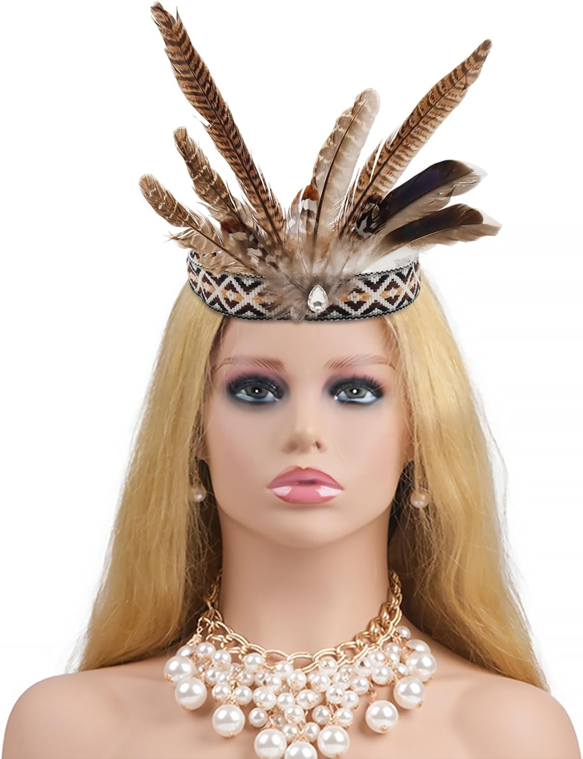 Feather Headband Accessories - Handmade Chief Costume