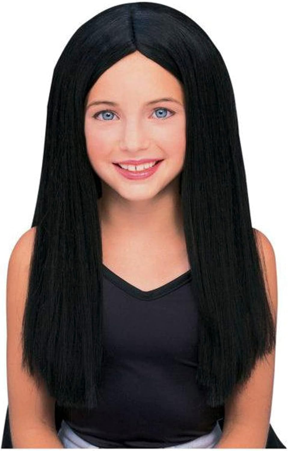 Stylish Childs Black Witch Costume Wig