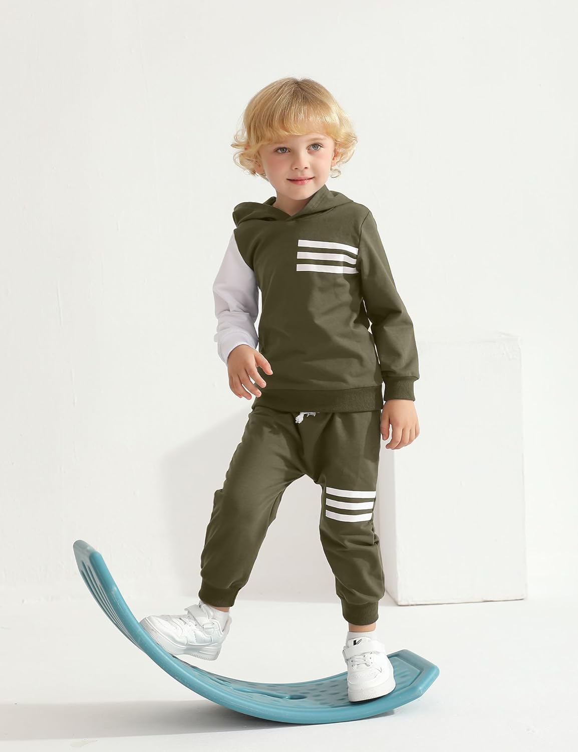 Toddlers Fall Outfit Set Cozy Long Sleeve Hoodie Sweatpants