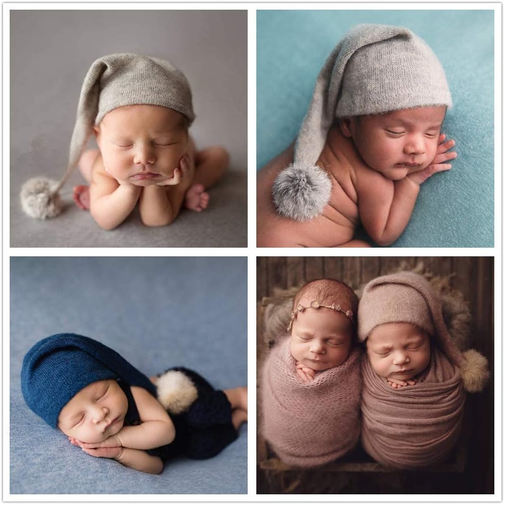 Vemonllas Baby Fun Interactive Sleepy Hat Fabric Wrap Blanket Prop Set