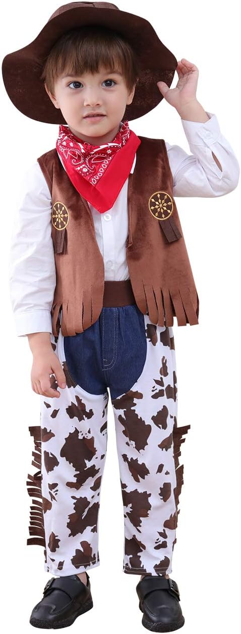 LXKIKMM Mays Baby Western Costume Set for Boys