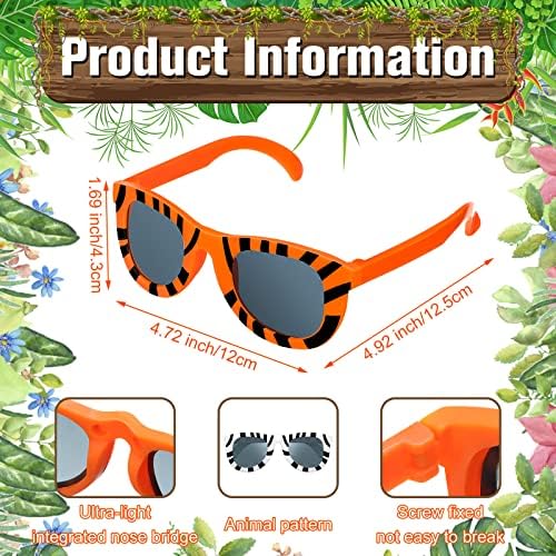 Flutesan 24 Pack Animal Print Sunglasses for Kids