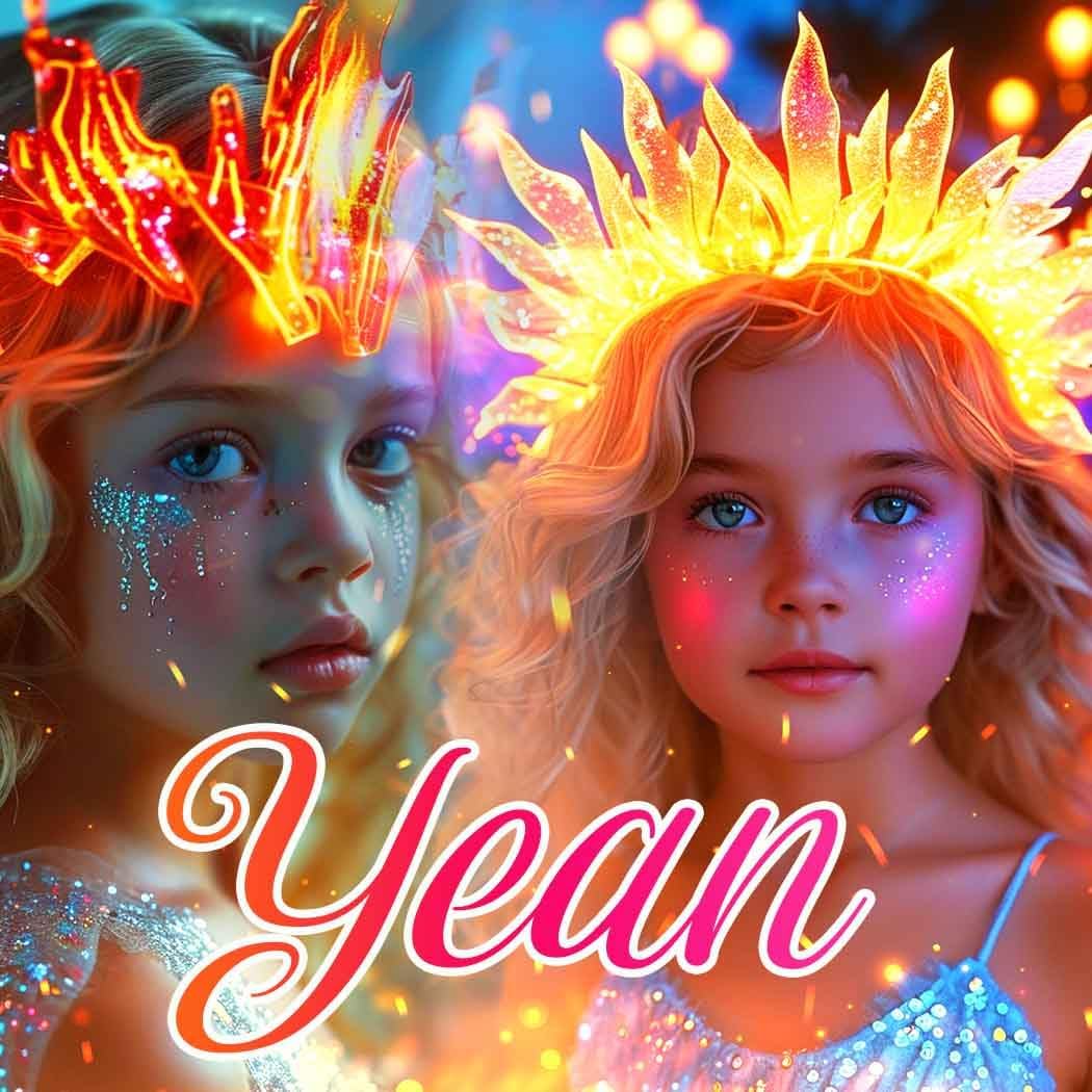 Yean Gold Flame Light-Up Fire Headband for Women Party Cosplay