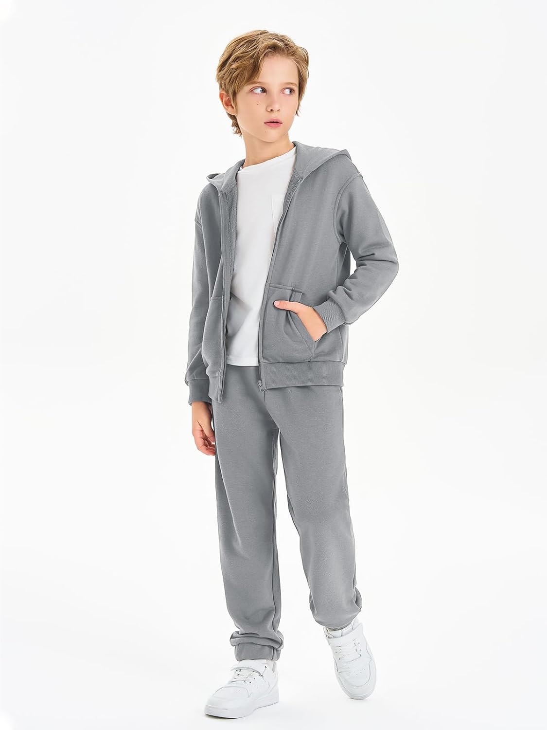 Haloumoning Boys Sweatsuits for Ages 5-14