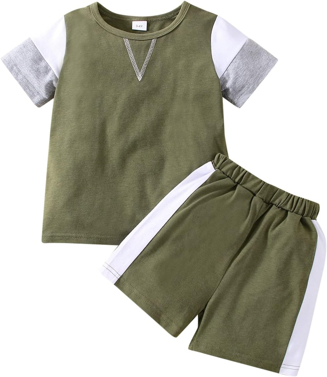 Toddler Boys Short Sleeve Print T-Shirt Shorts Set
