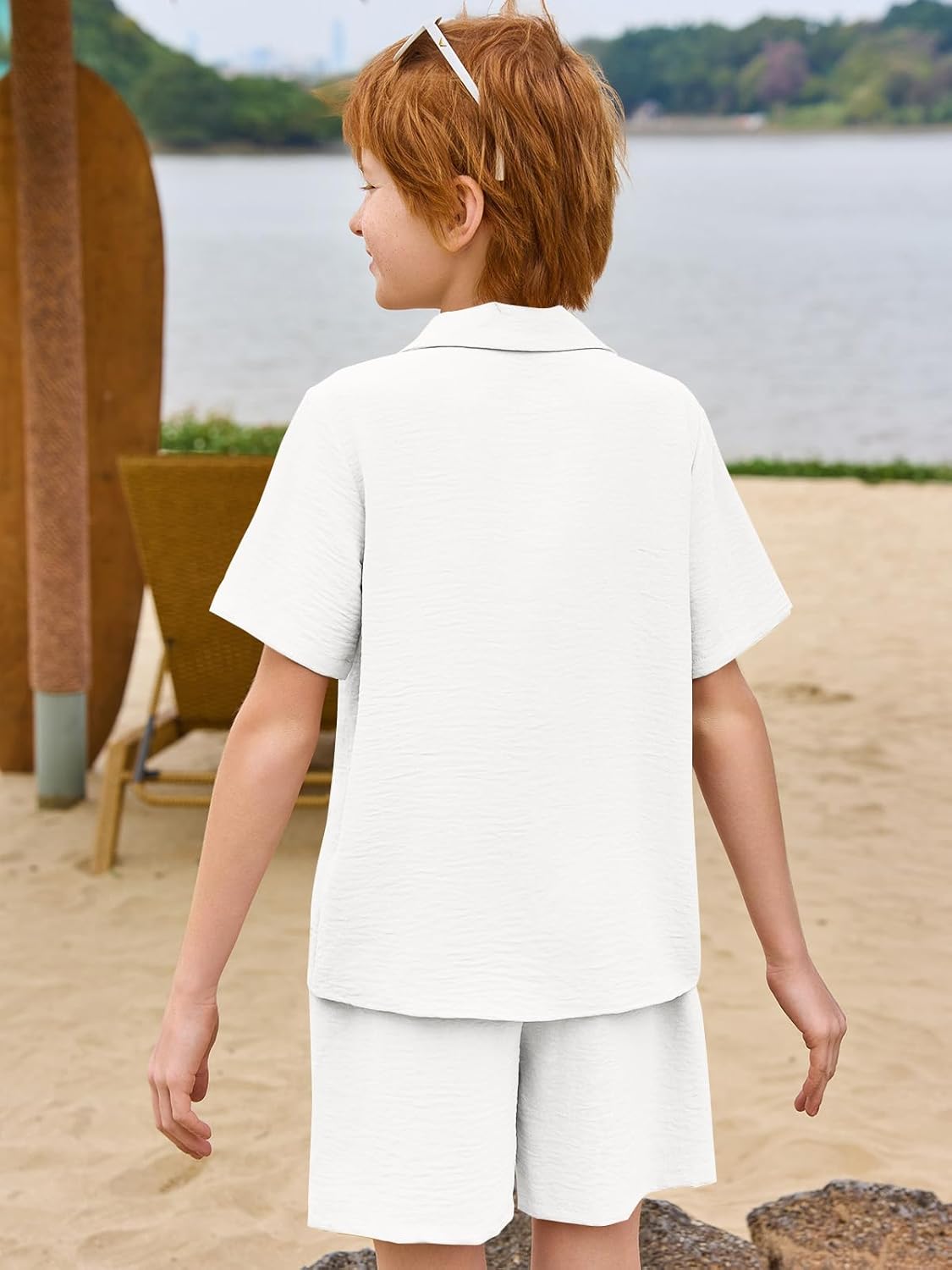 Haloumoning Boys 2-Piece Summer Beach Outfits
