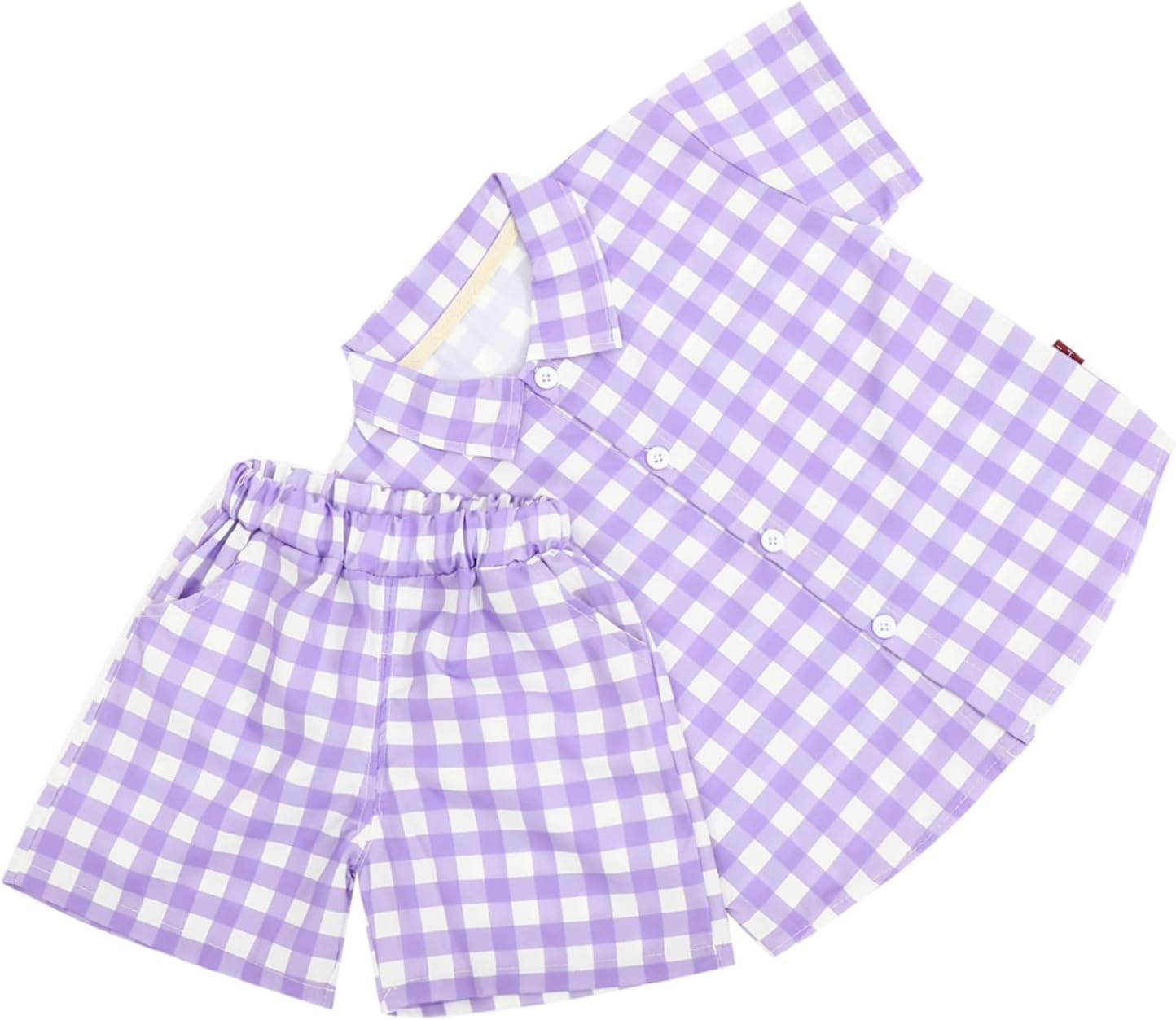 Cool Boys Plaid Summer Short Sleeve Set
