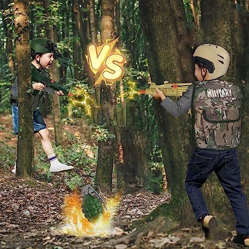 ZIRSENG 20-Piece Army Costume Set for Kids