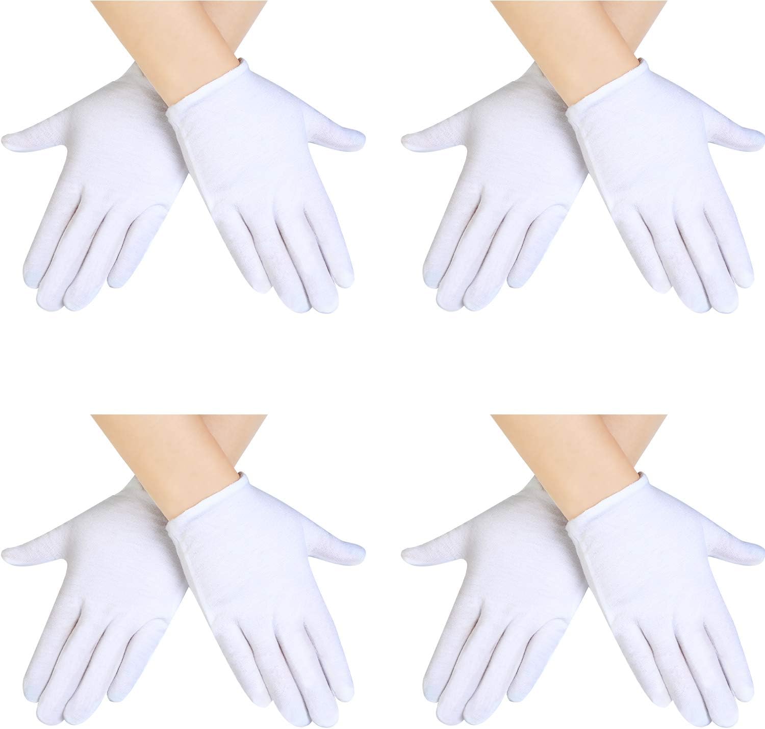 SATINIOR White Kids Gloves