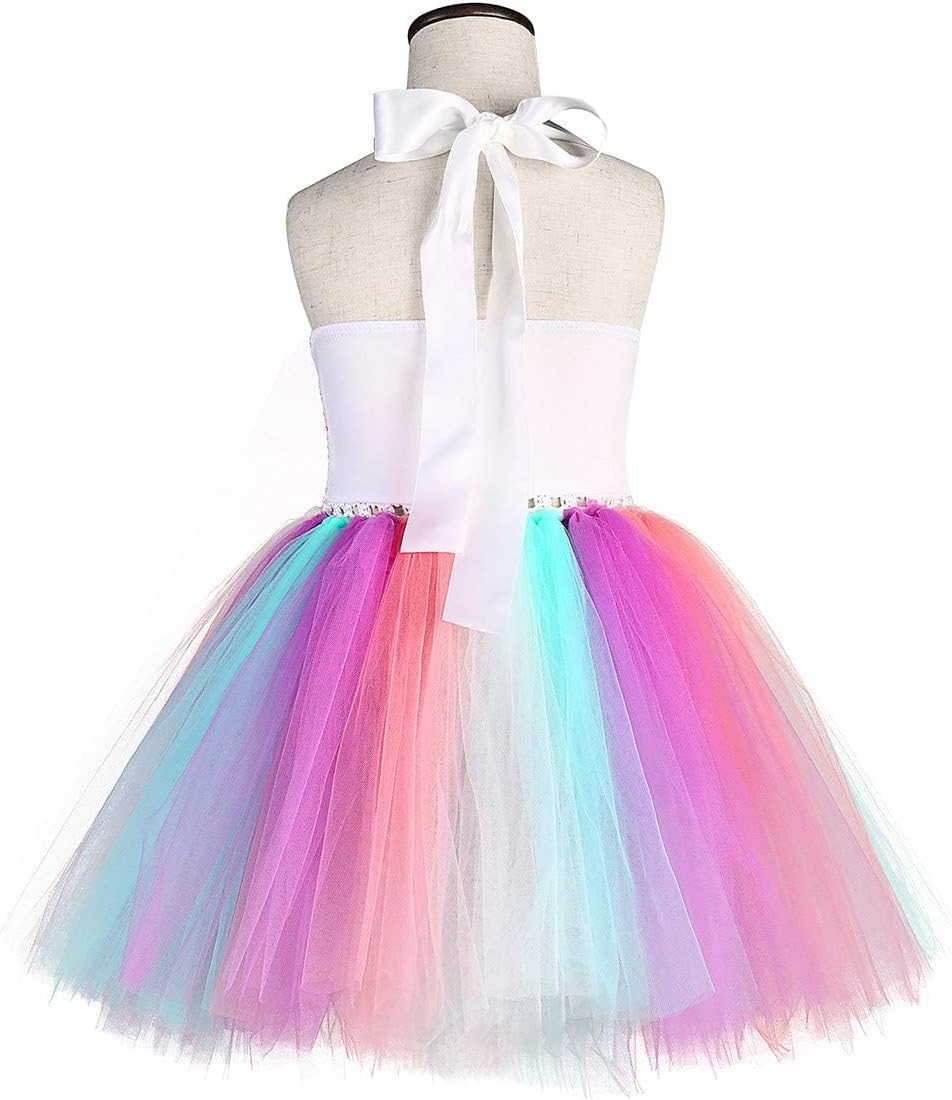Shimmer Unicorn Dress for Girls 1-10Y