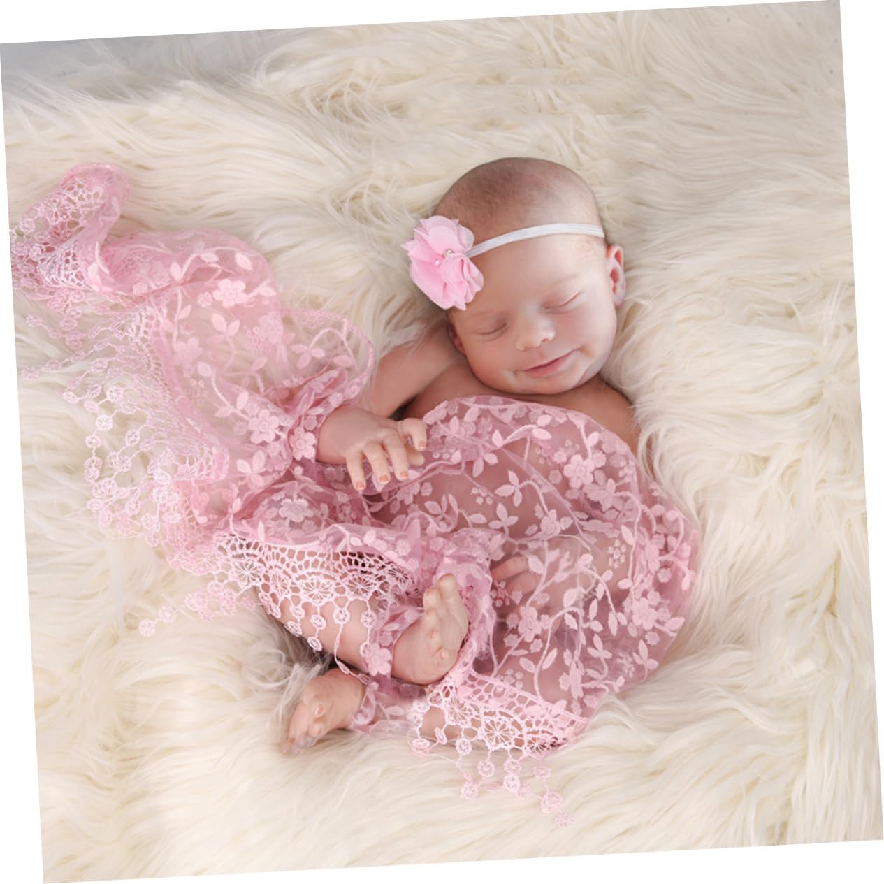 OSALADI Baby Swaddle Blanket Pink