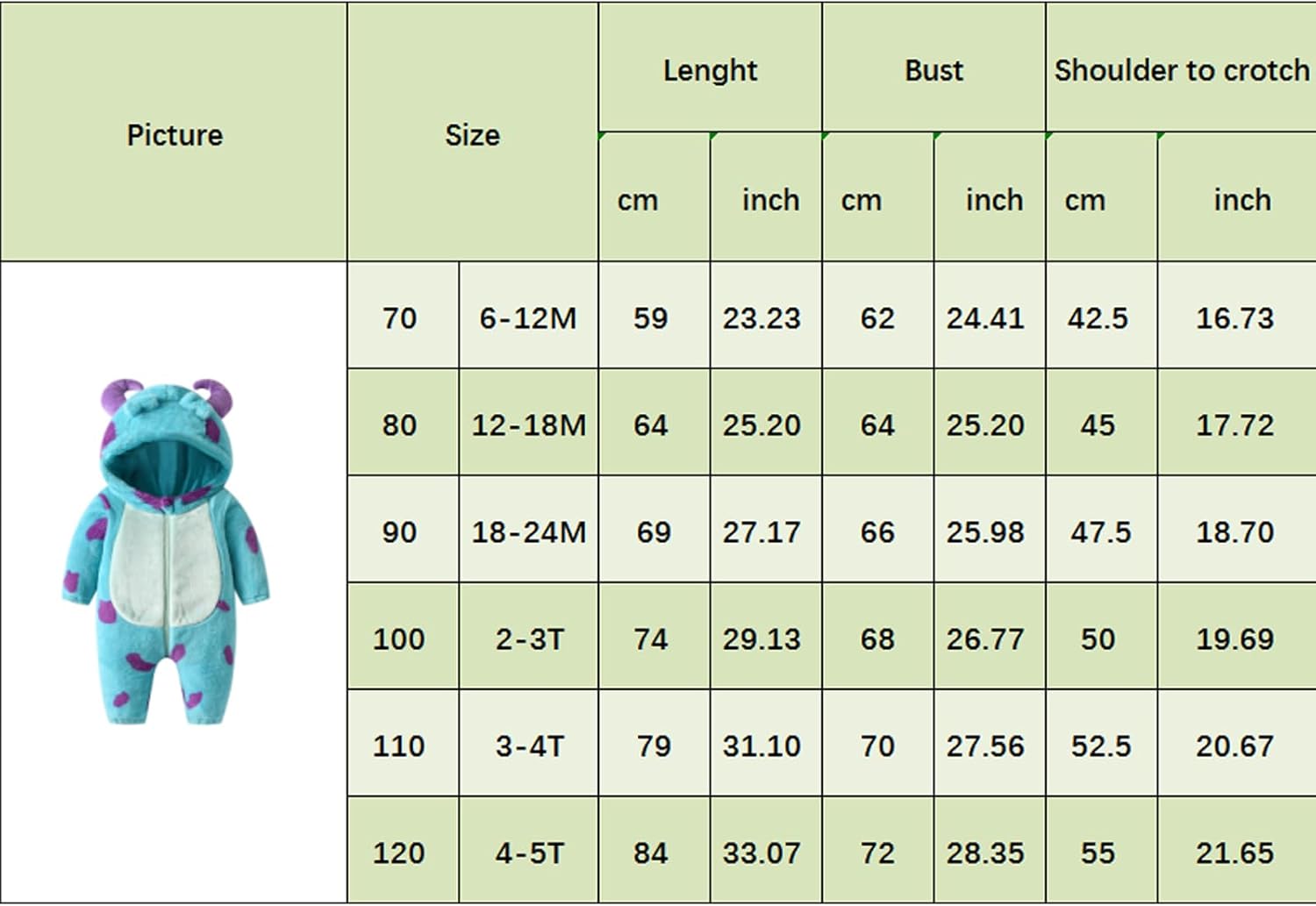 COORALLY Kids Halloween Funny 3D Monster Costumes for Toddlers