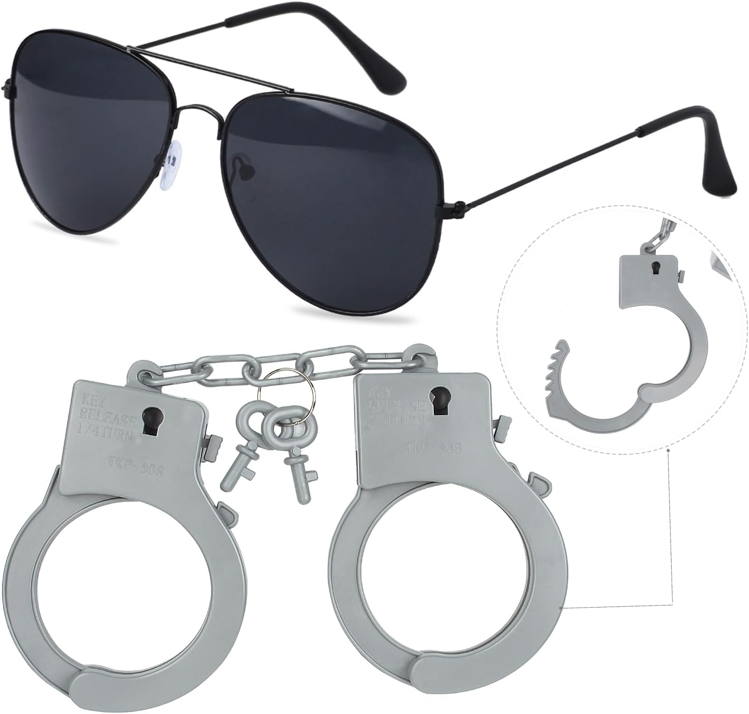 Kyson Police Costume Kit for Boys - Halloween Career Day