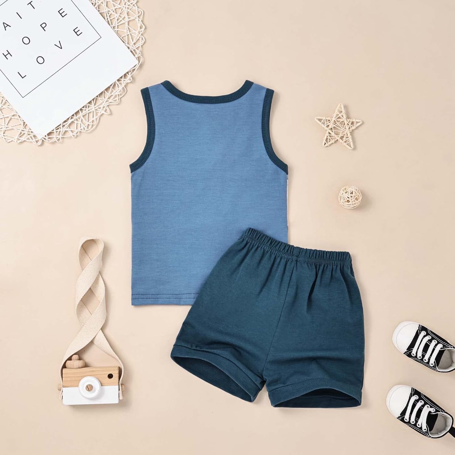 FOCUTEBB Summer T-Shirt Shorts Set for Boys