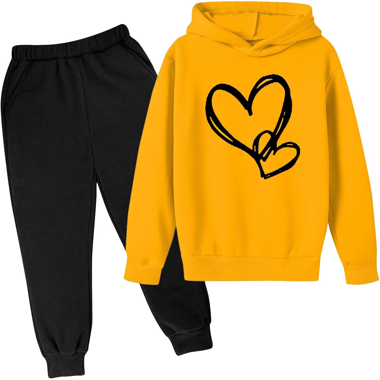 Trendy Two-Piece Activewear Set for Kids in Fall Winter