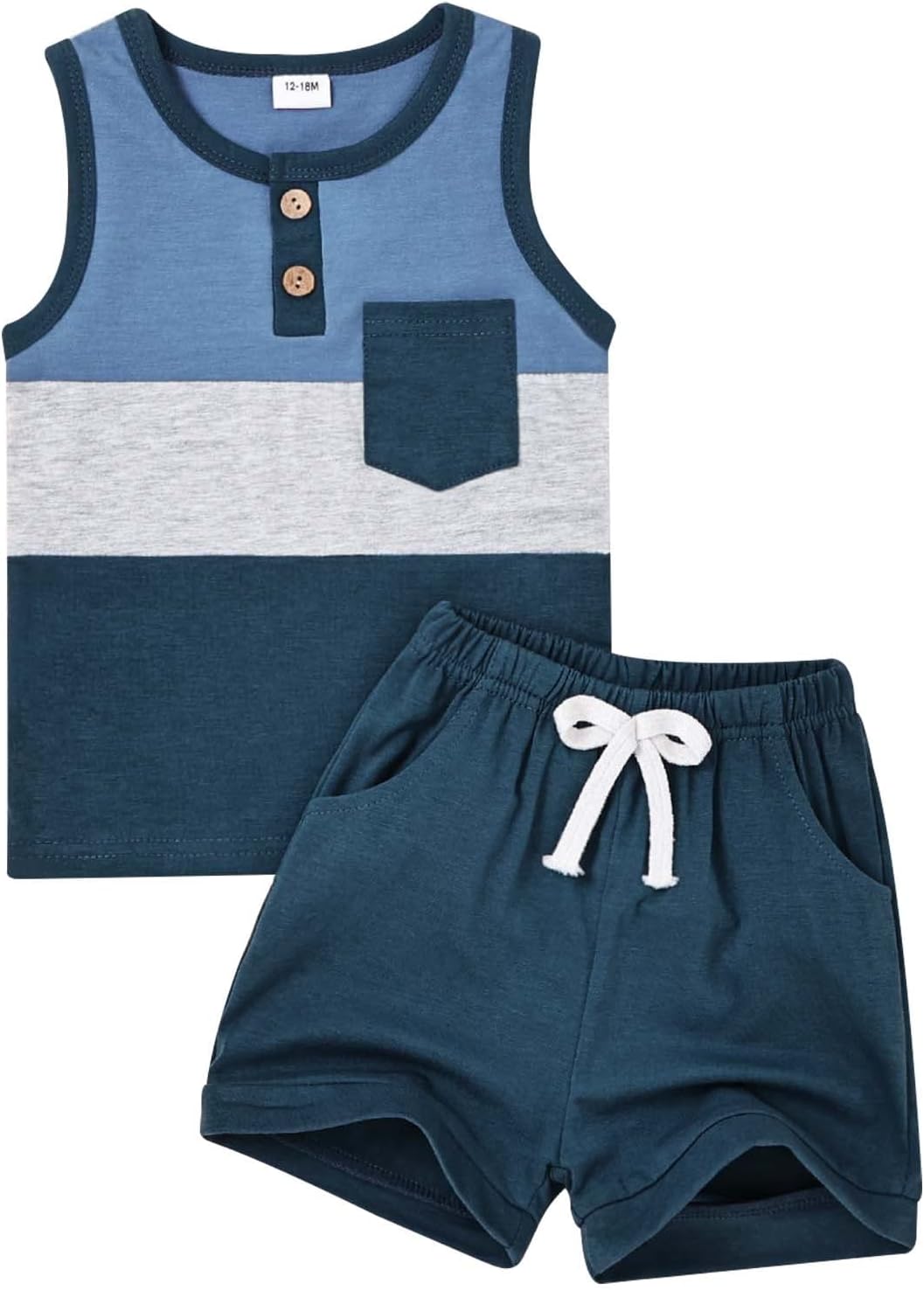 FOCUTEBB Summer T-Shirt Shorts Set for Boys