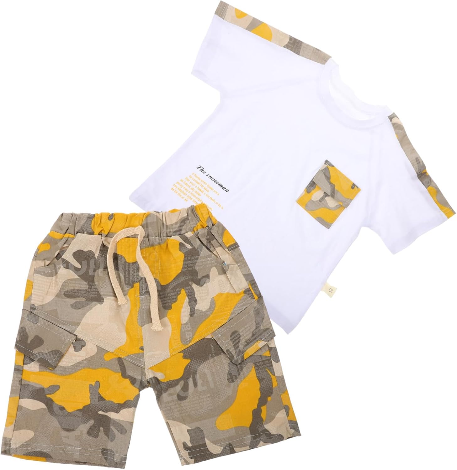 Holibanna Camouflage Boys Summer Outfit Set - Playtime Casual