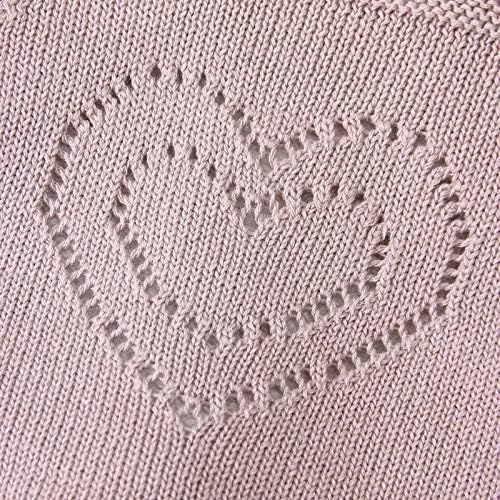 Cute Easter Costume for Toddler Girls Pink Knitted Blouse Jumpsuit