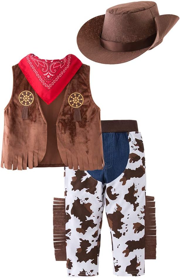 LXKIKMM Mays Baby Western Costume Set for Boys