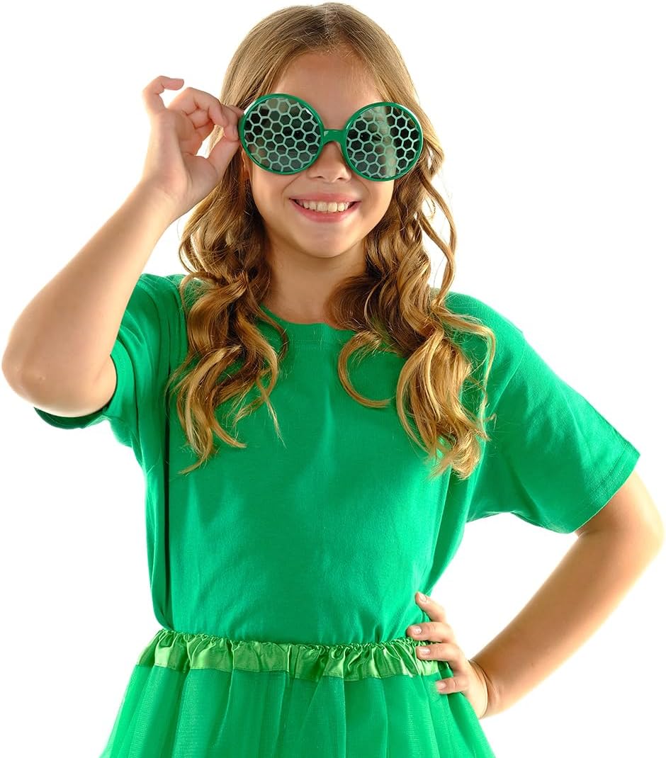 Funcredible Green Bug Glasses - Halloween Costume for Girls