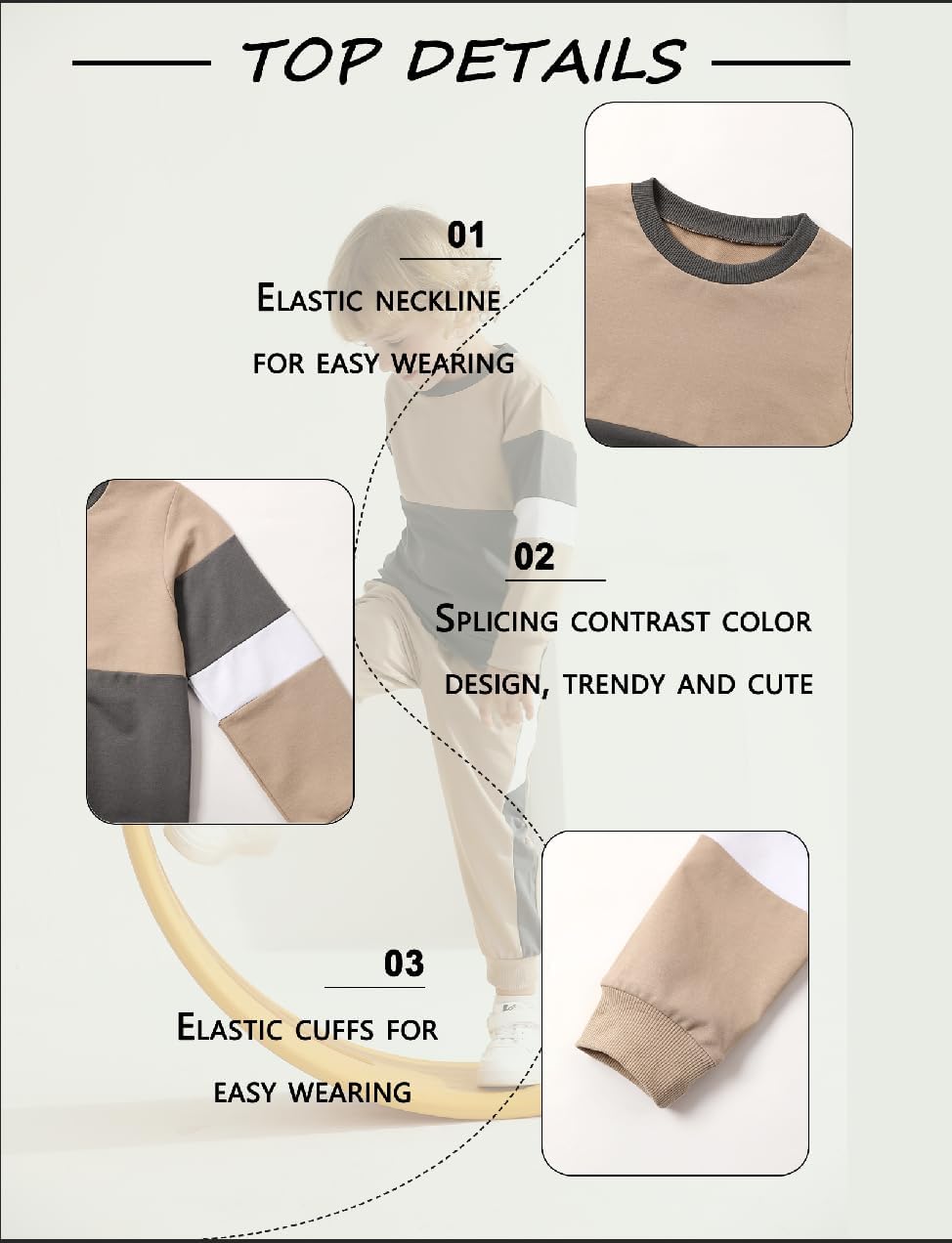 Hevemexy Toddler Boys Fall Winter Set