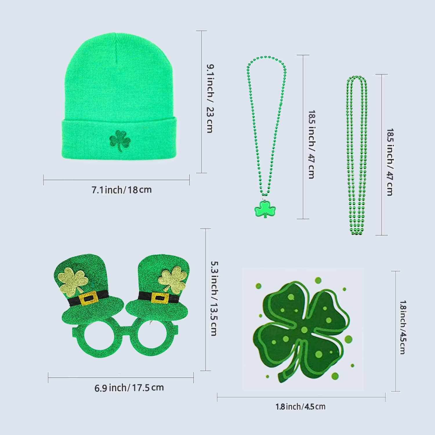 ORANGAROOS St Patricks Day Accessories Set for Kids