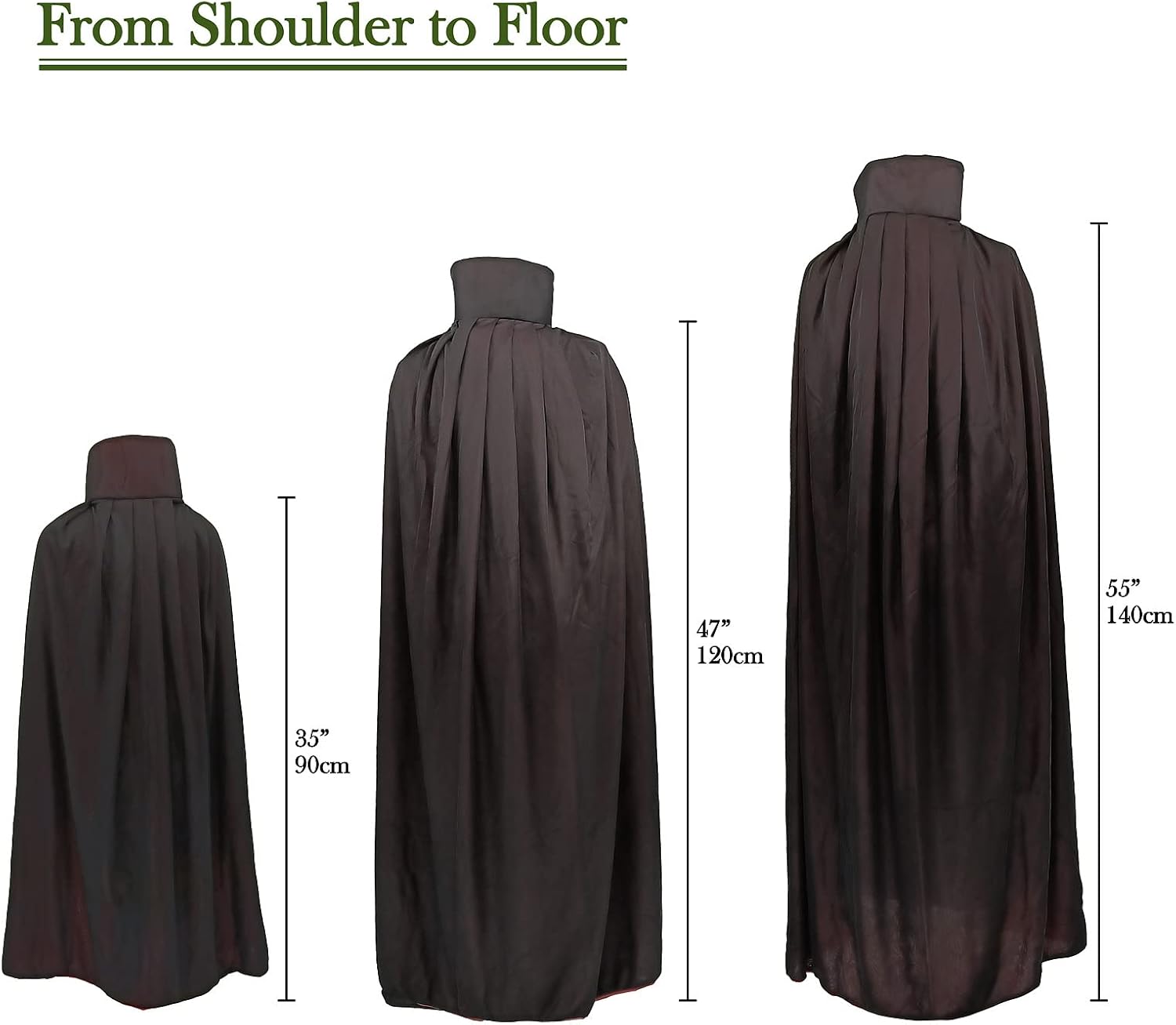 Gardeningwill 35 Reversible Devil Cloak for Halloween