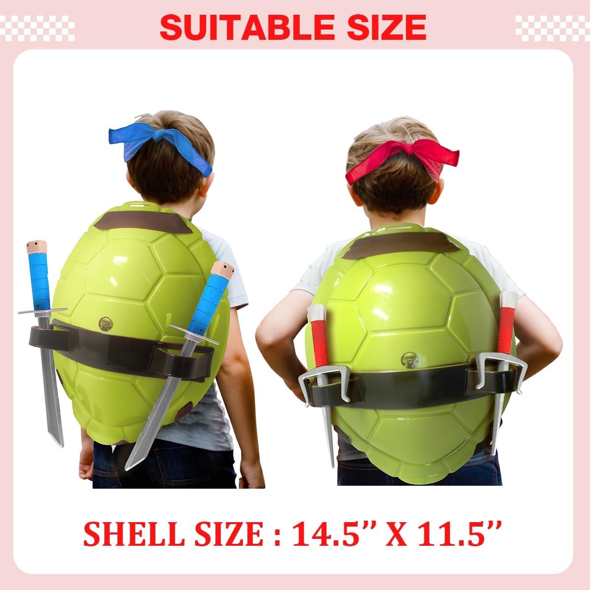Geamiki Super Hero Costume with Plastic Shield and Weapon