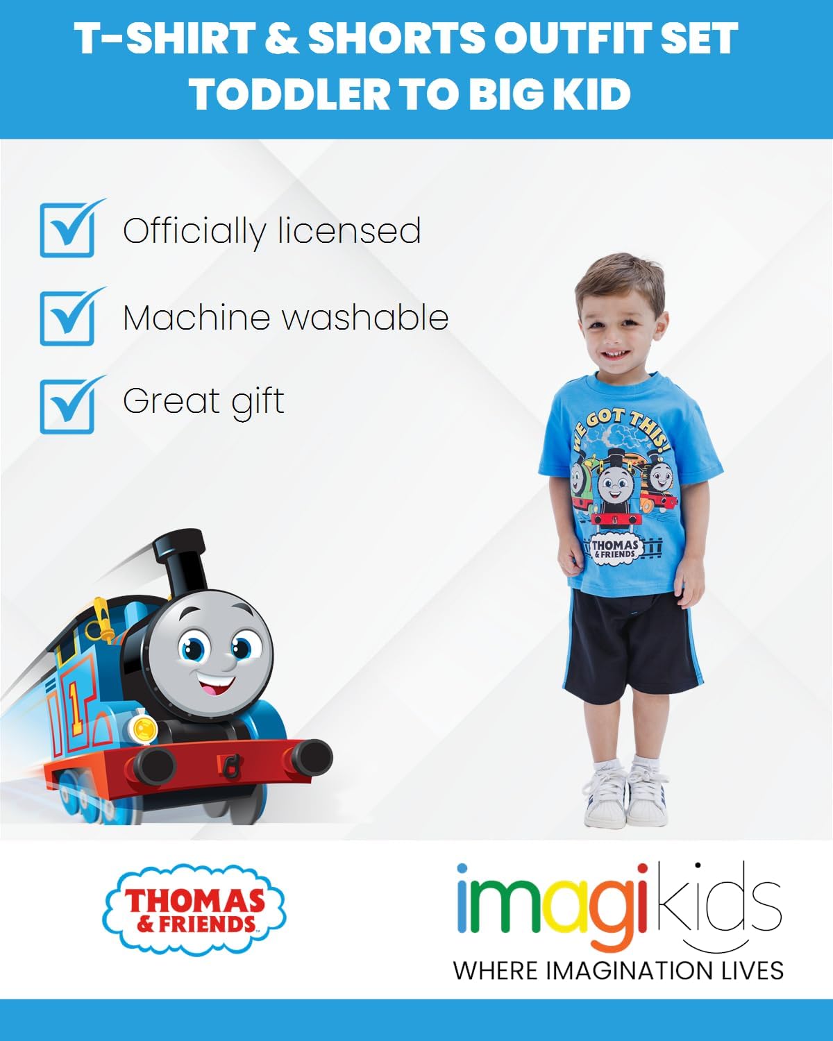 Thomas Friends Fun T-Shirt and Shorts Set for Kids