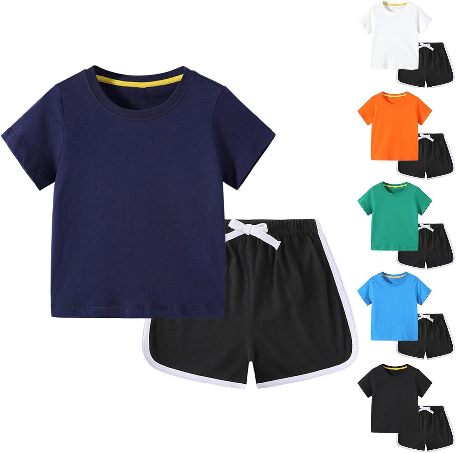 Toddler Boys Girls 2 Piece Summer Tracksuit Set
