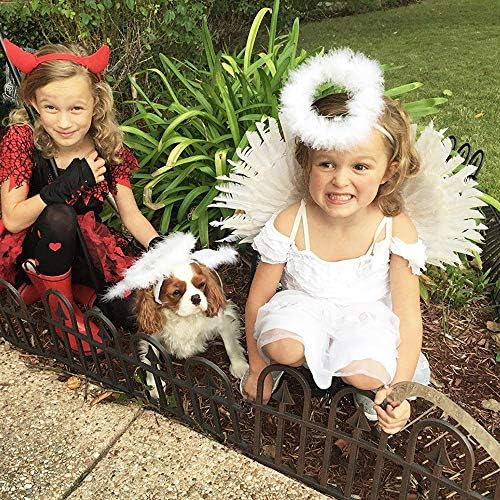 Angel Costume Wings Halo White Costume for Girls and Boys
